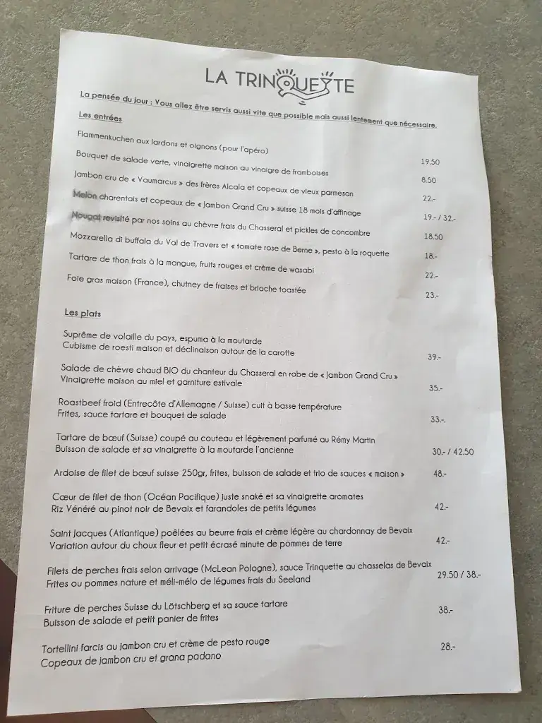 La Trinquette_Bevaix_menu_image_1
