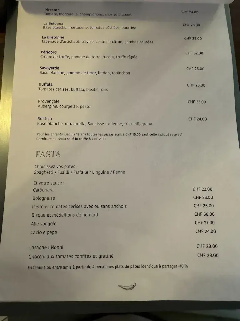 Menu_I Nonni Restaurant Italien_Bevaix_immagine_1
