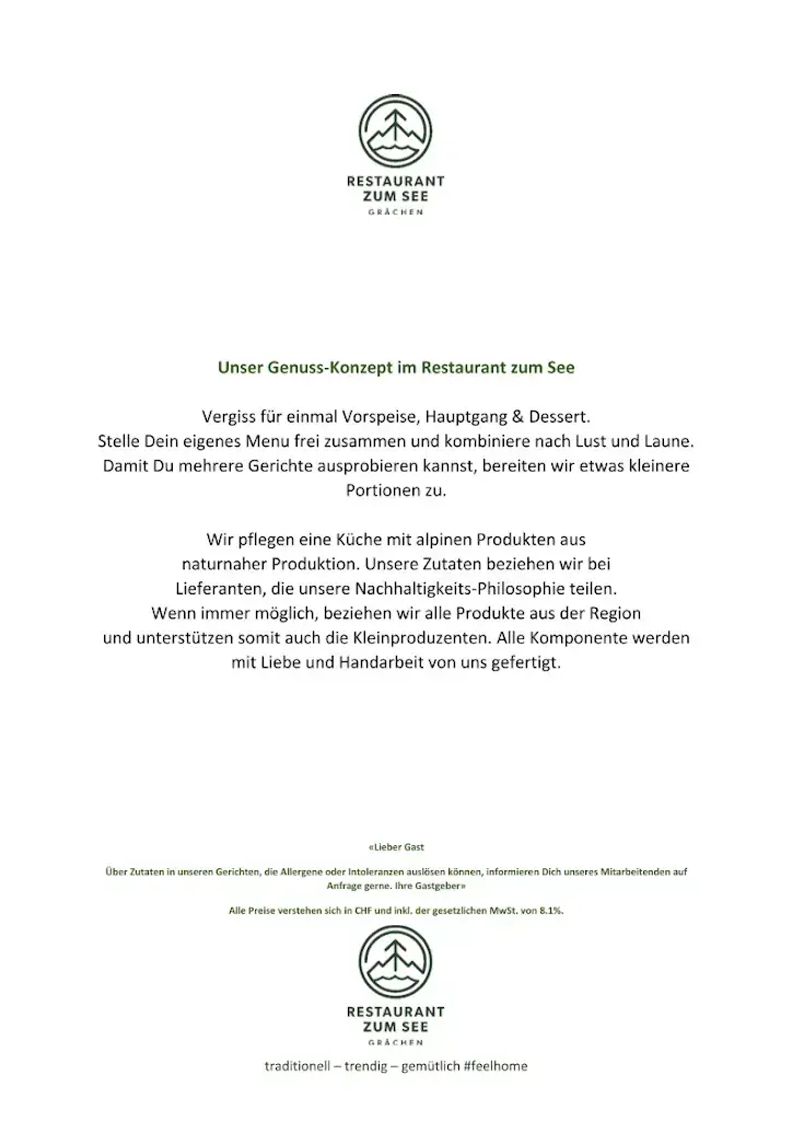 Restaurant zum See / Pension Aaron_Grächen_menu_image_1