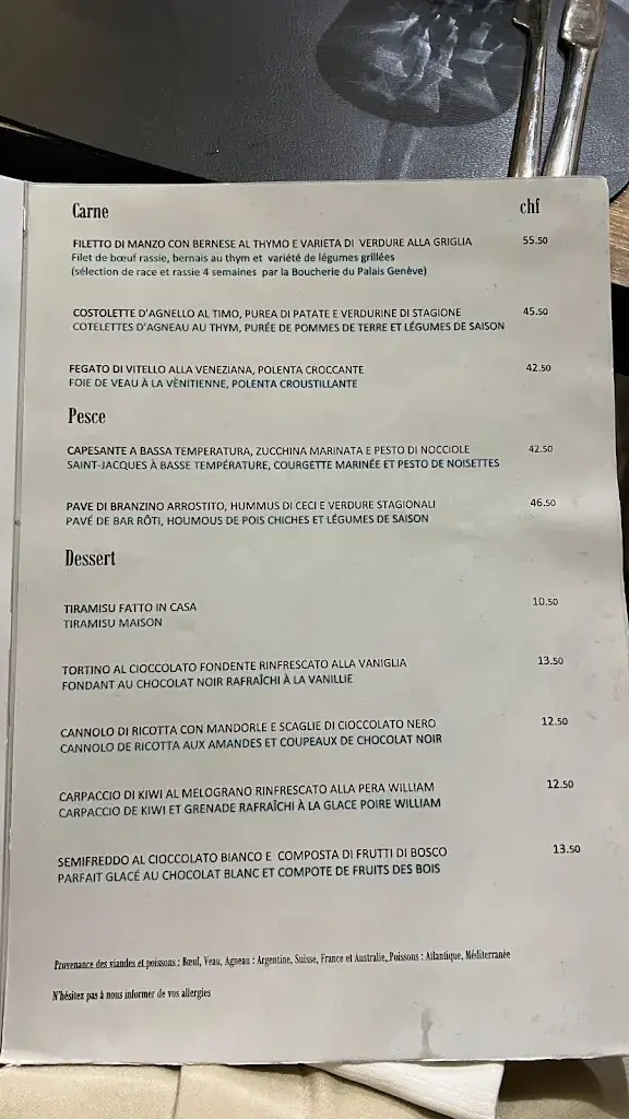 Restaurant italien Ulivo restaurant à Lausanne