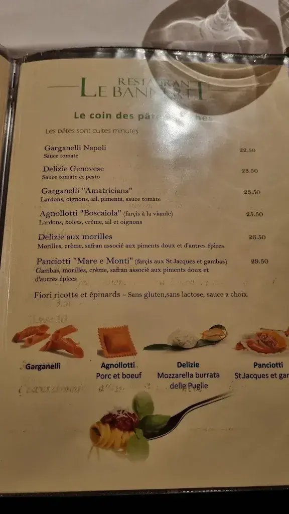 Menu_restaurant Du Banneret_Neuchâtel_image_2