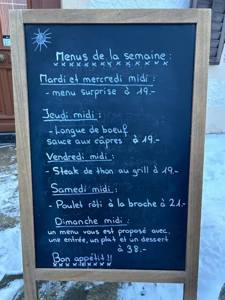 Restaurant de la Couronne,_Les Planchettes_menu_image_1