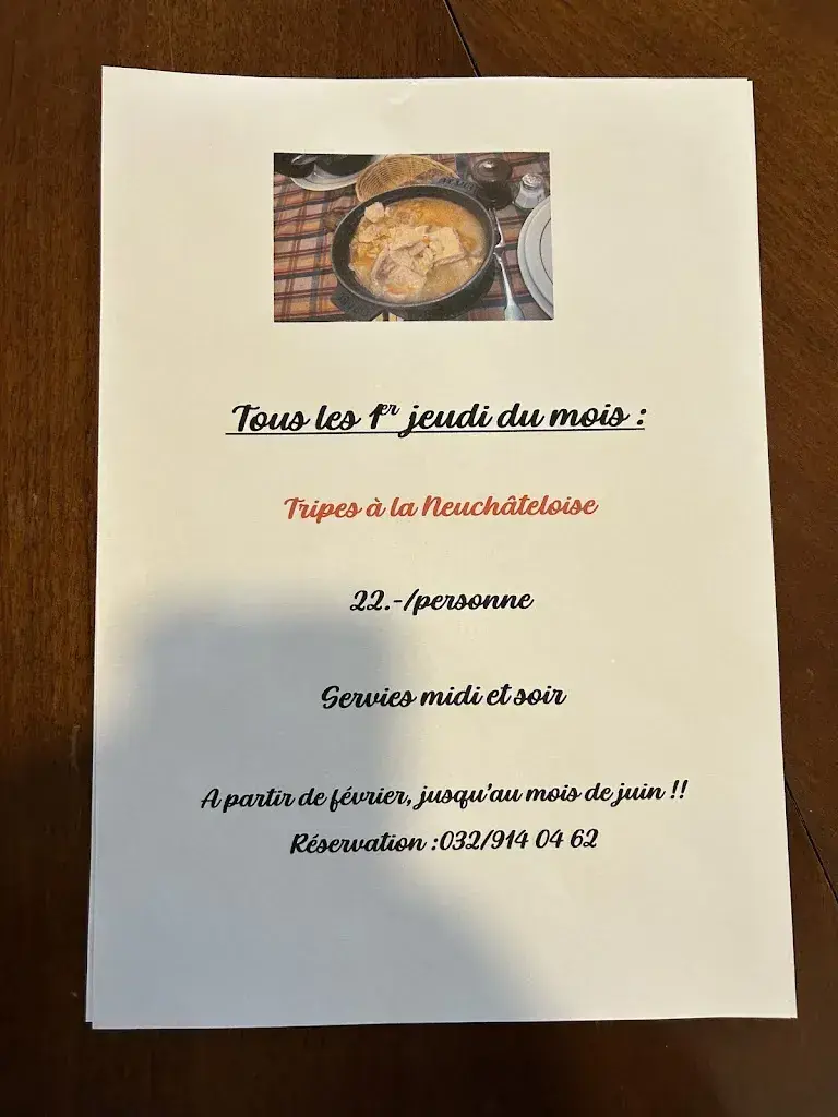 Menu_Restaurant de la Couronne,_Les Planchettes_image_2