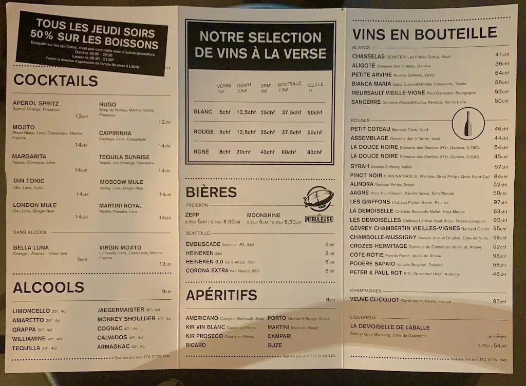 Tartares & Co Lausanne restaurant à Lausanne