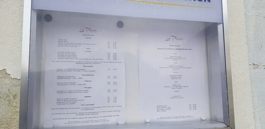 Menu_Café Restaurant de la Place_Les Brenets_image_4