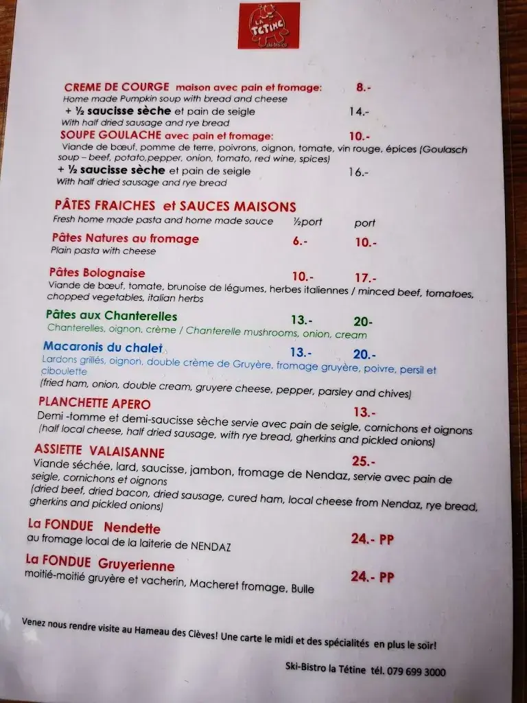 Ski bistrot La Tétine_Nendaz_menu_image_1