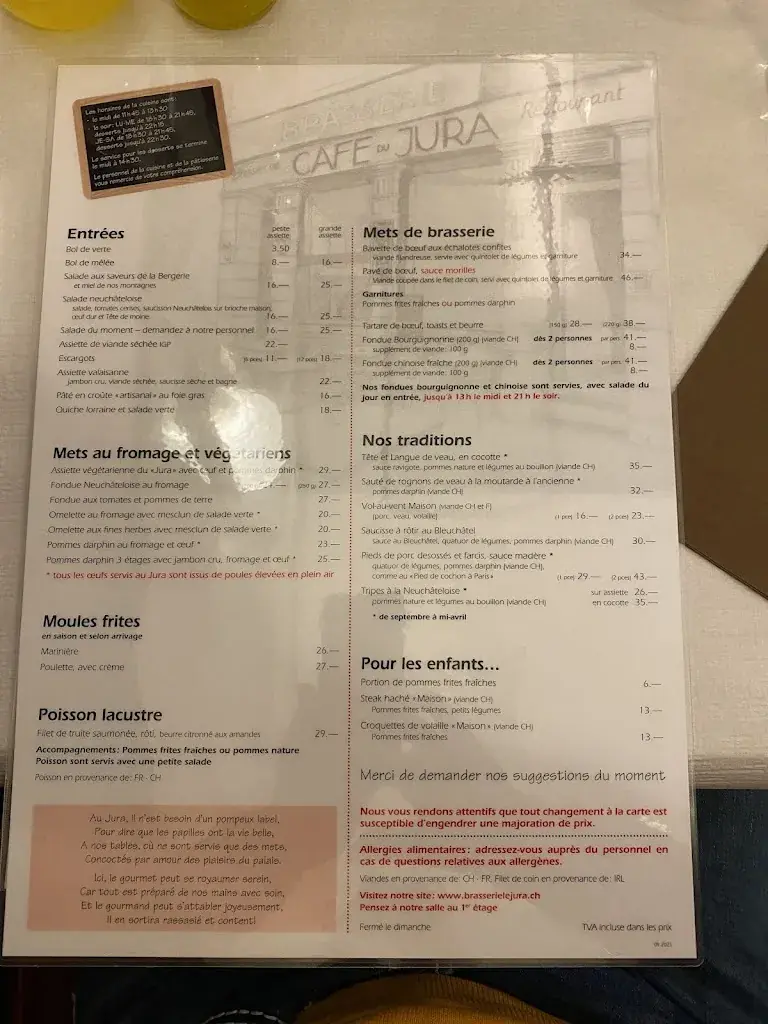 Menu_Brasserie Le Jura_Neuchâtel_image_3