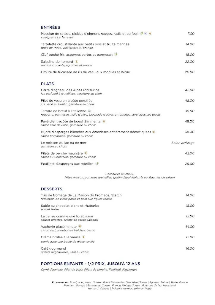 Restaurant La Terrasse Neuchâtel restaurant à Neuchâtel