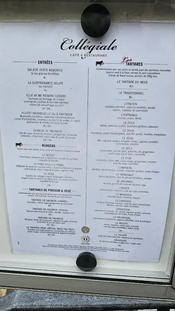 Menu_Café de la Collégiale_Neuchâtel_immagine_1