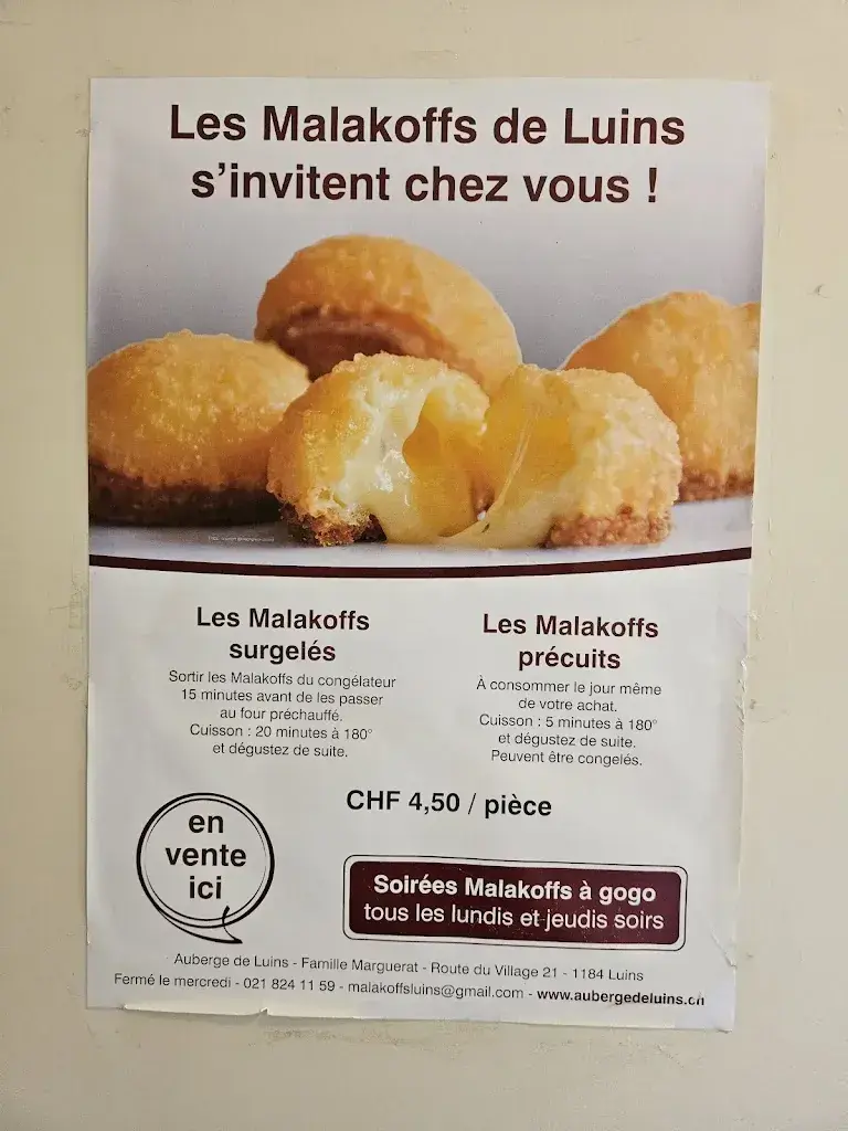 Menu_Auberge de Luins_Luins_image_1