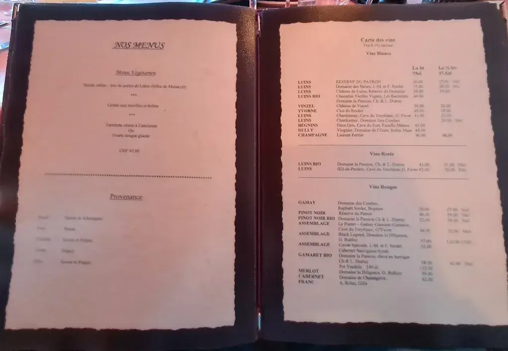 Menu_Auberge de Luins_Luins_image_4