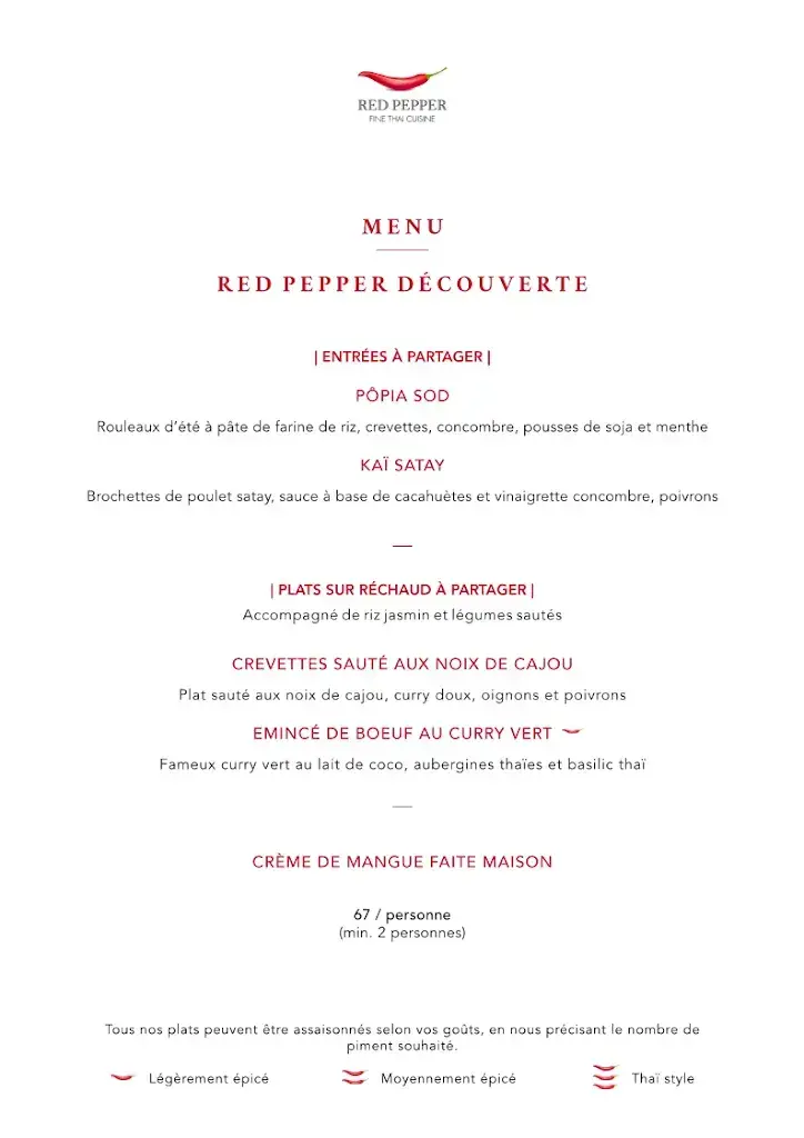 Menu_Red Pepper Fine Thaï Cuisine_St Blaise_image_3