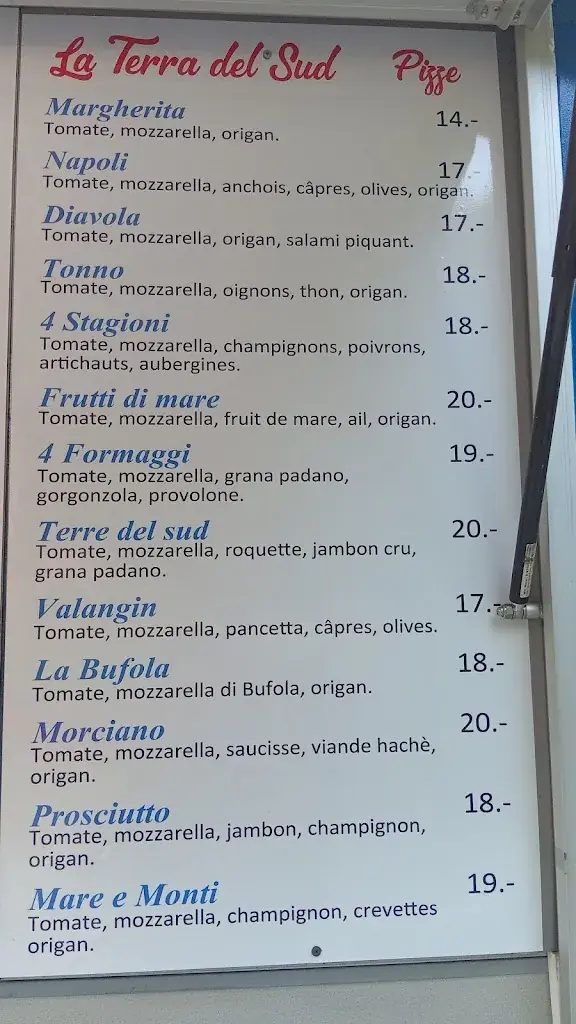 Menu_Le Soleil - La Terra Del Sud_Valangin_image_3