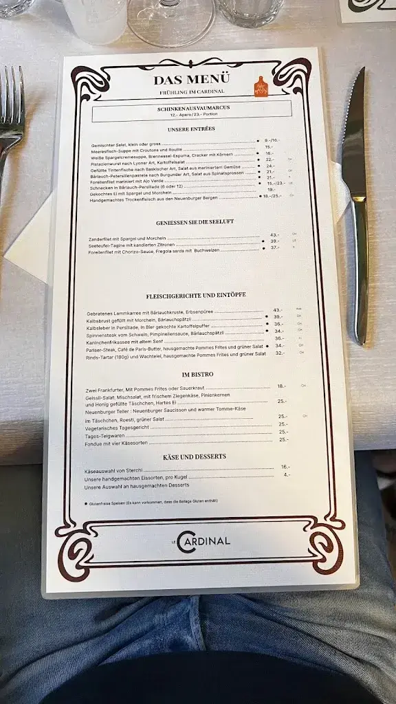 Brasserie Le Cardinal Neuchâtel_Neuchâtel_menu_image_1