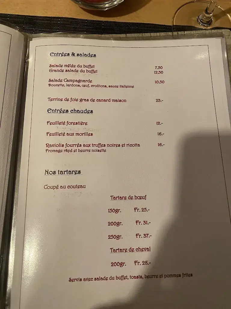 Menü_Hostel Du Chasseur_Fenin-Vilars-Saules_Bild_3