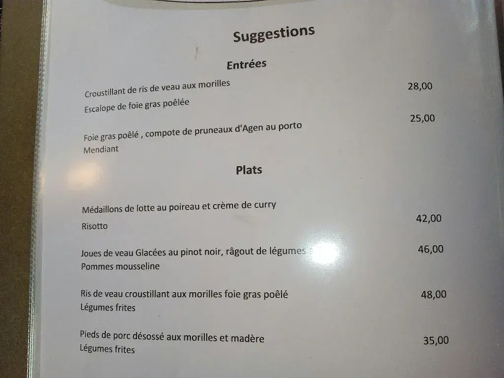Menu_Restaurant de la Poste_La Côte-aux-Fées_image_2