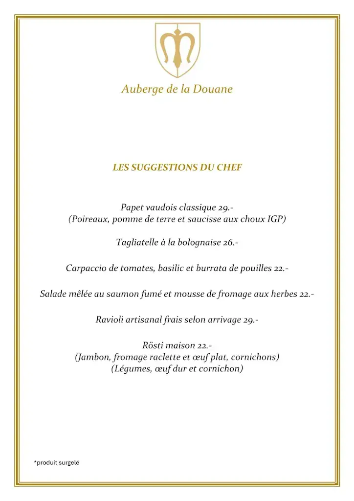 Menu_Auberge de la Douane_Moudon_image_3