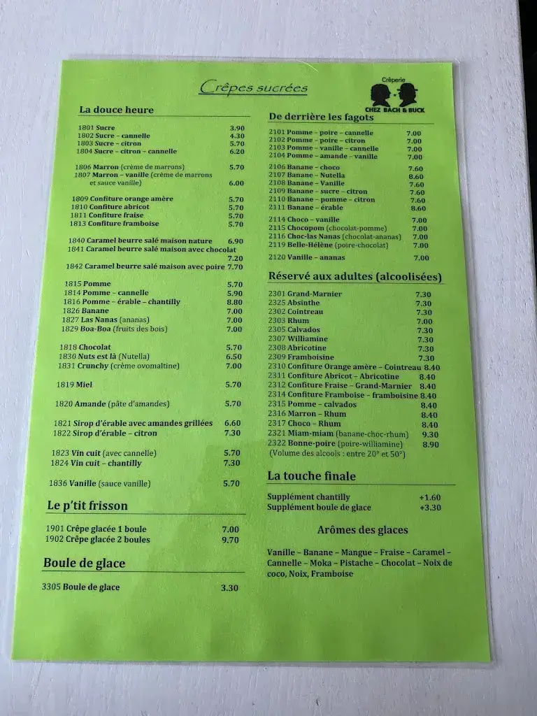 Menu_Bach et Buck - Fleurier_Fleurier_image_2