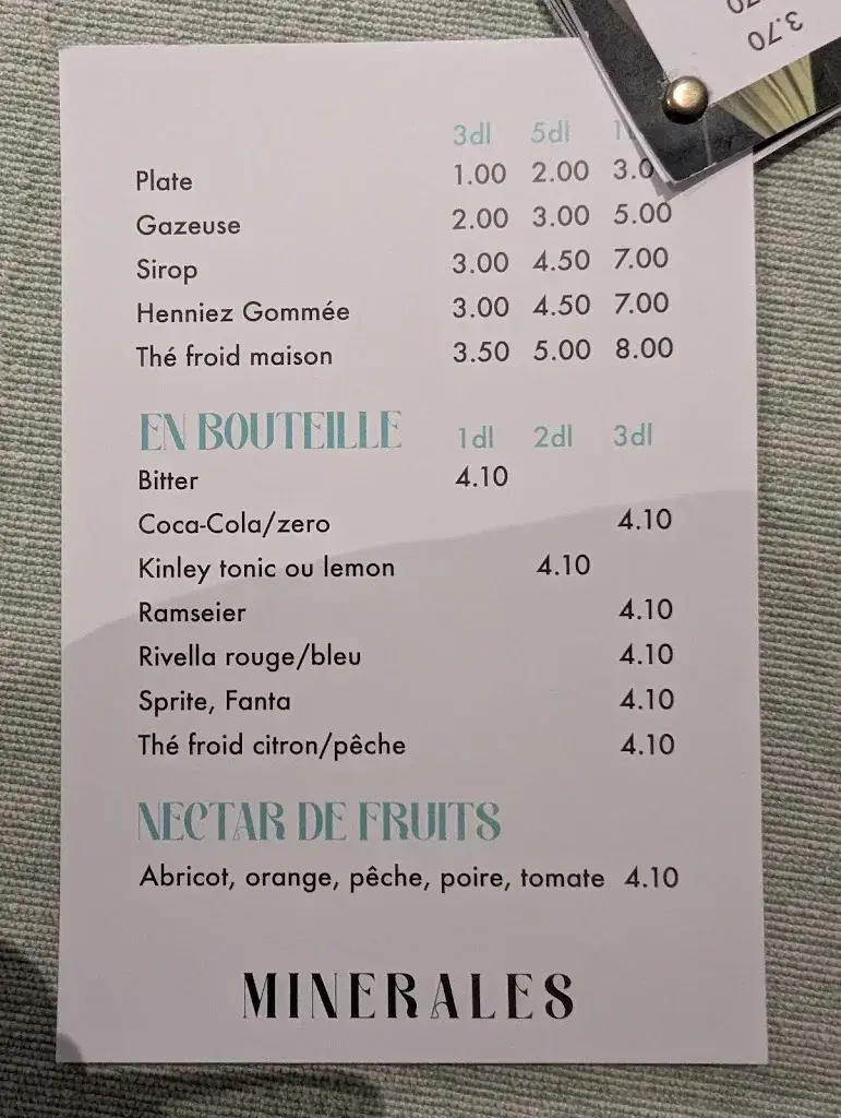 Petite Manie restaurant in Fleurier