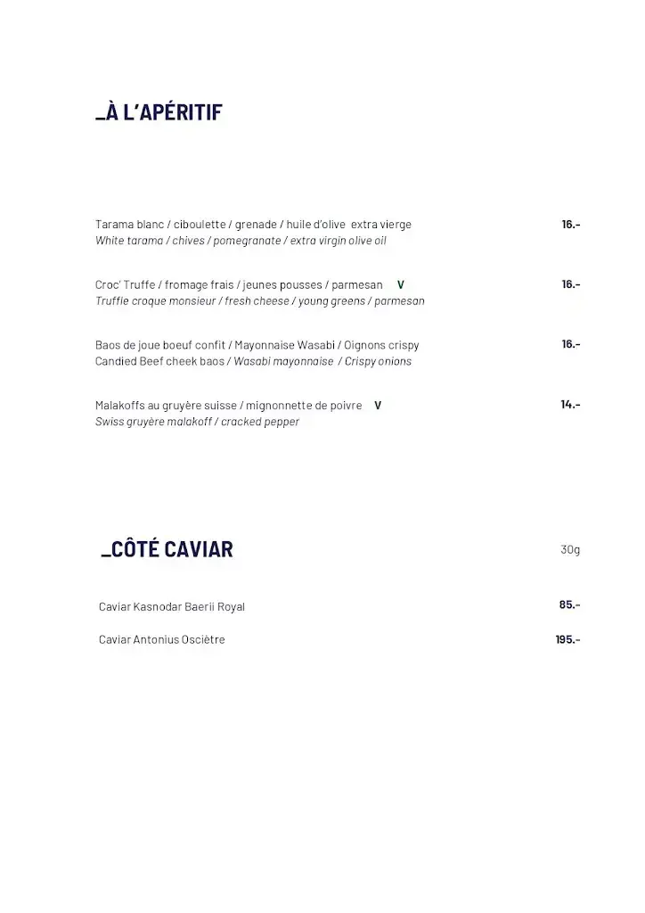 Menu_Le Floris & Sa Pinte_Anières_image_4