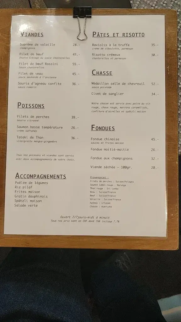 Le Cottage restaurant in Anières