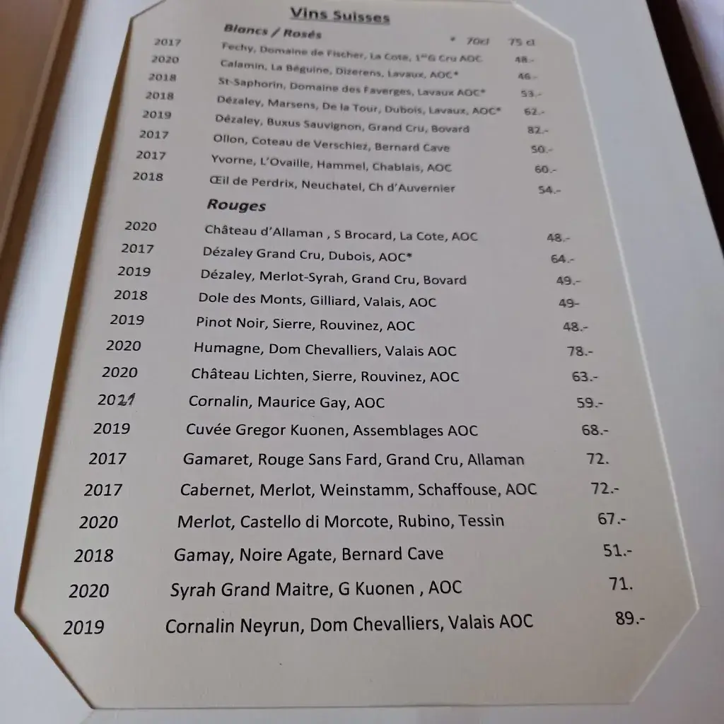 La Croix d'Ouchy_Lausanne_menu_image_1