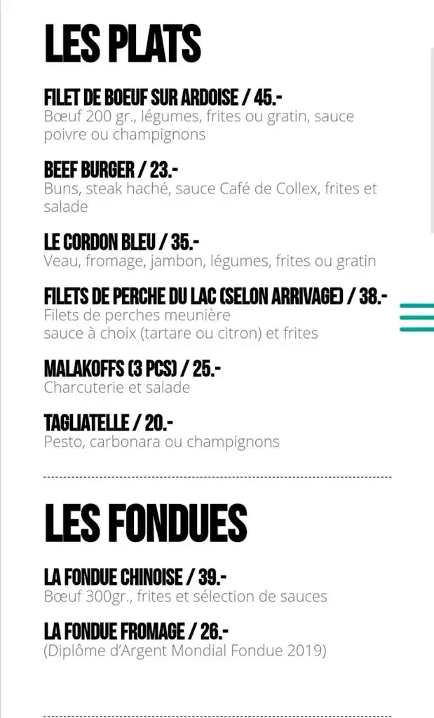 Café de Collex ristorante a Collex-Bossy