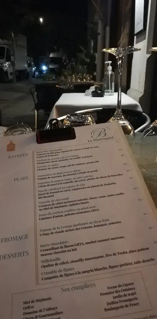 Menu_Le Bistroquet_Genève_imagen_2