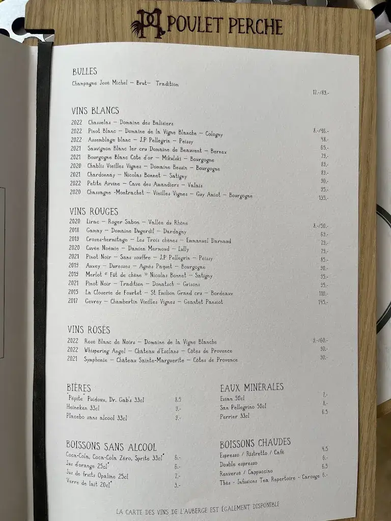 Menu_Bistrot du Lion d'Or - Cologny_Cologny_image_2