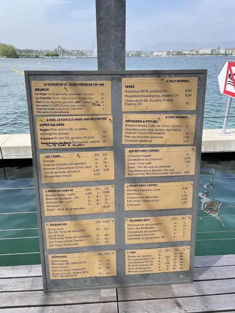 Menu_Restaurant de la Plage & Buvette_Genève_image_1