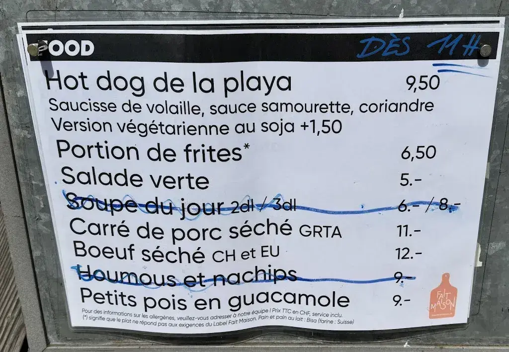 Menu_Restaurant de la Plage & Buvette_Genève_image_4