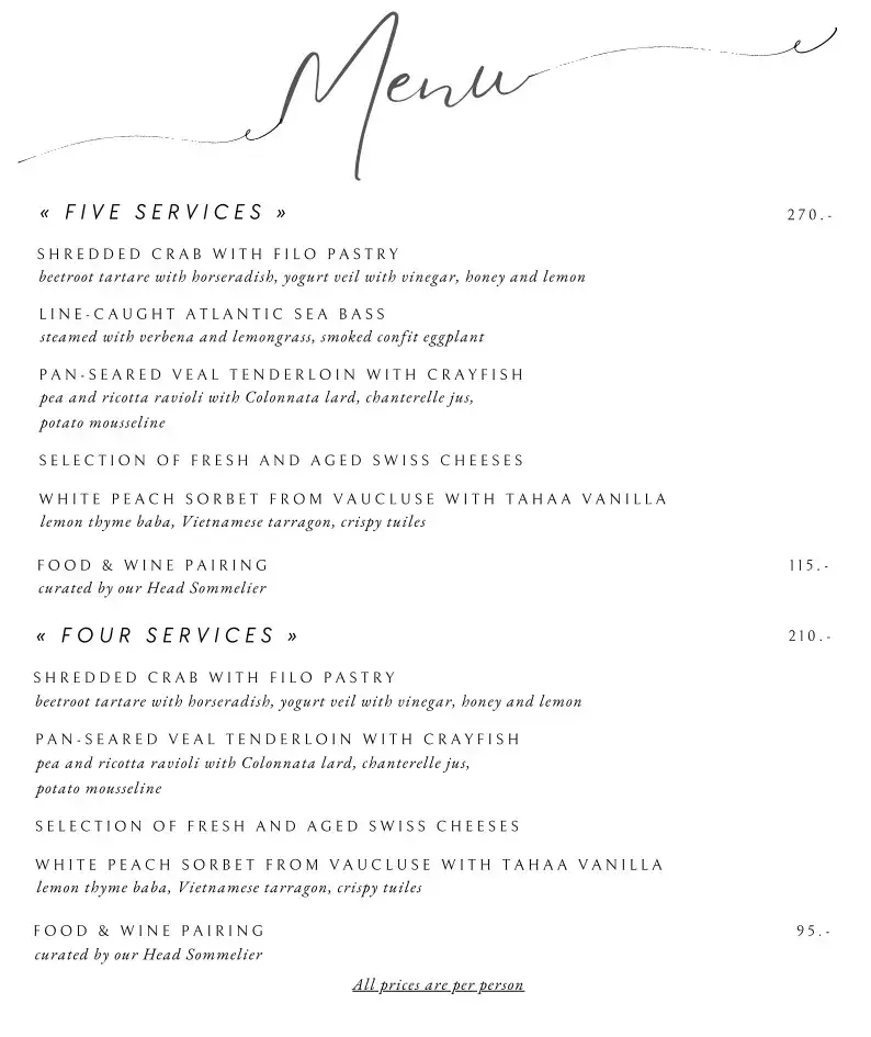 Domaine de Châteauvieux restaurant in Satigny