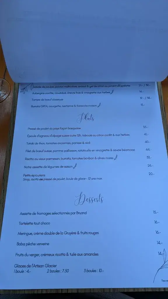 Menu_Bistrot Collette_Chêne-Bourg_immagine_2