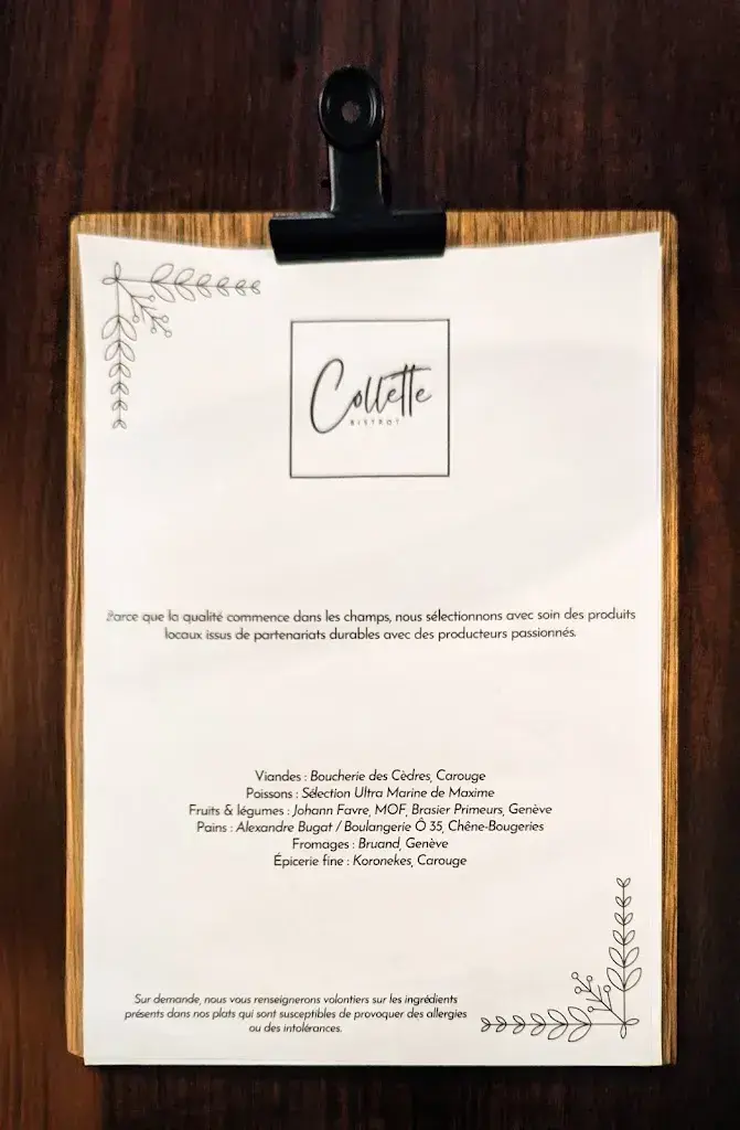 Menu_Bistrot Collette_Chêne-Bourg_immagine_3