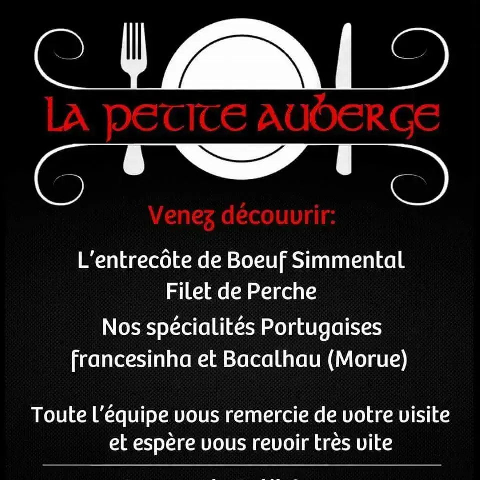 Menü_La petite auberge_Chêne-Bourg_Bild_2