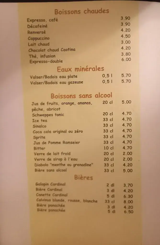 Menu_Le Gruyérien - Chêne-Bougeries_Chêne-Bougeries_image_1