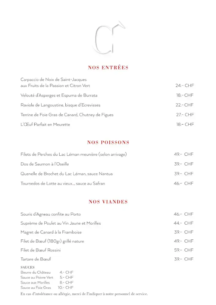 Café-Restaurant du Château de Genthod_Genthod_menu_image_1