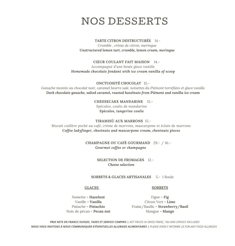 Jardin de Penthes restaurant in Pregny-Chambésy