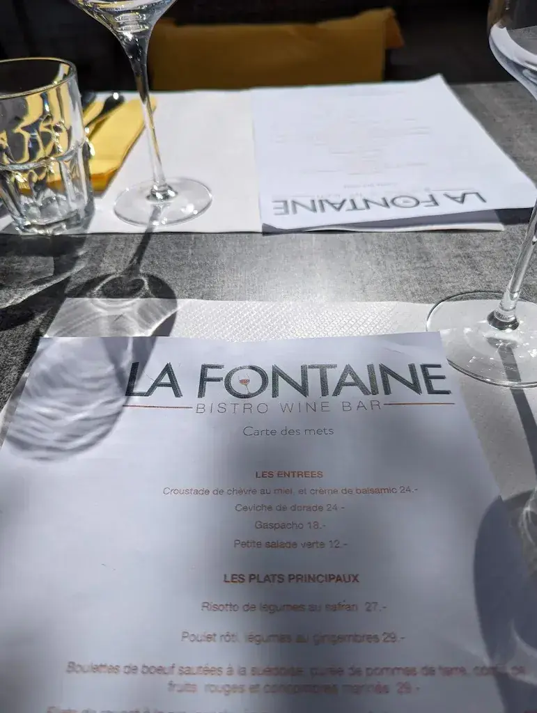 Menu_Restaurant La Fontaine_Pregny-Chambésy_image_2