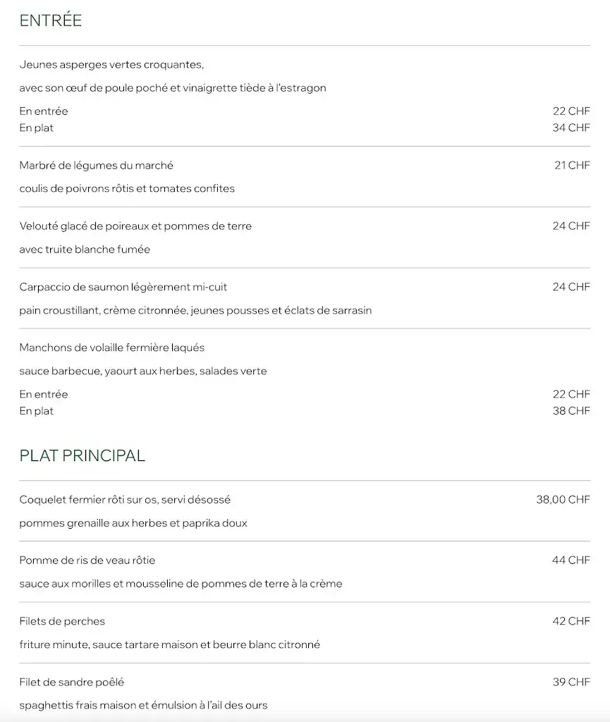 Le Relais de Chambésy_Pregny-Chambésy_menu_image_1