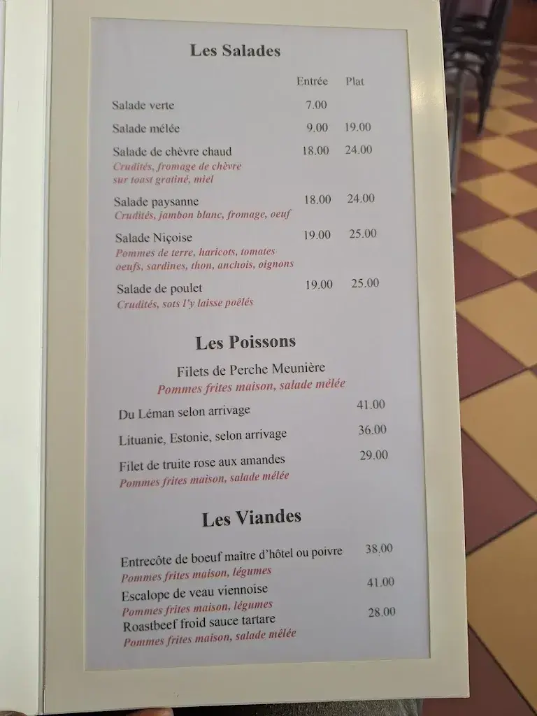 Restaurant La Croix Fédérale restaurant à Hermance