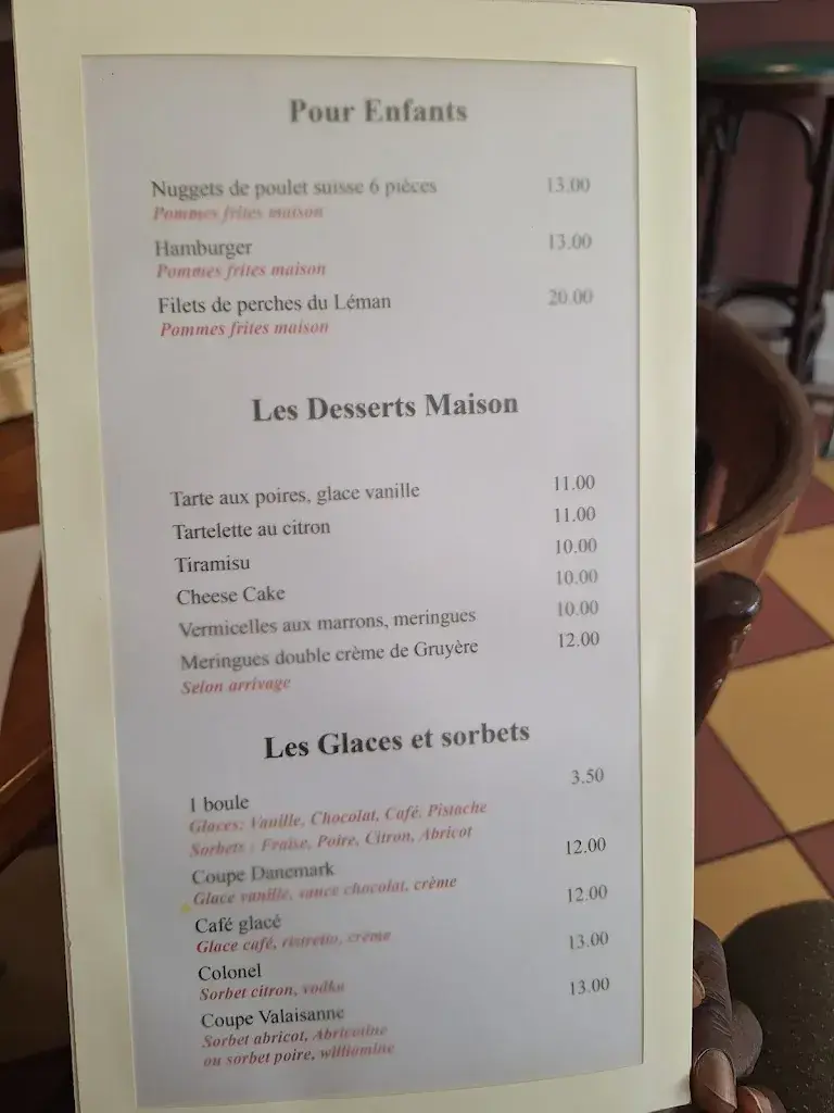 Menu_Restaurant La Croix Fédérale_Hermance_image_2