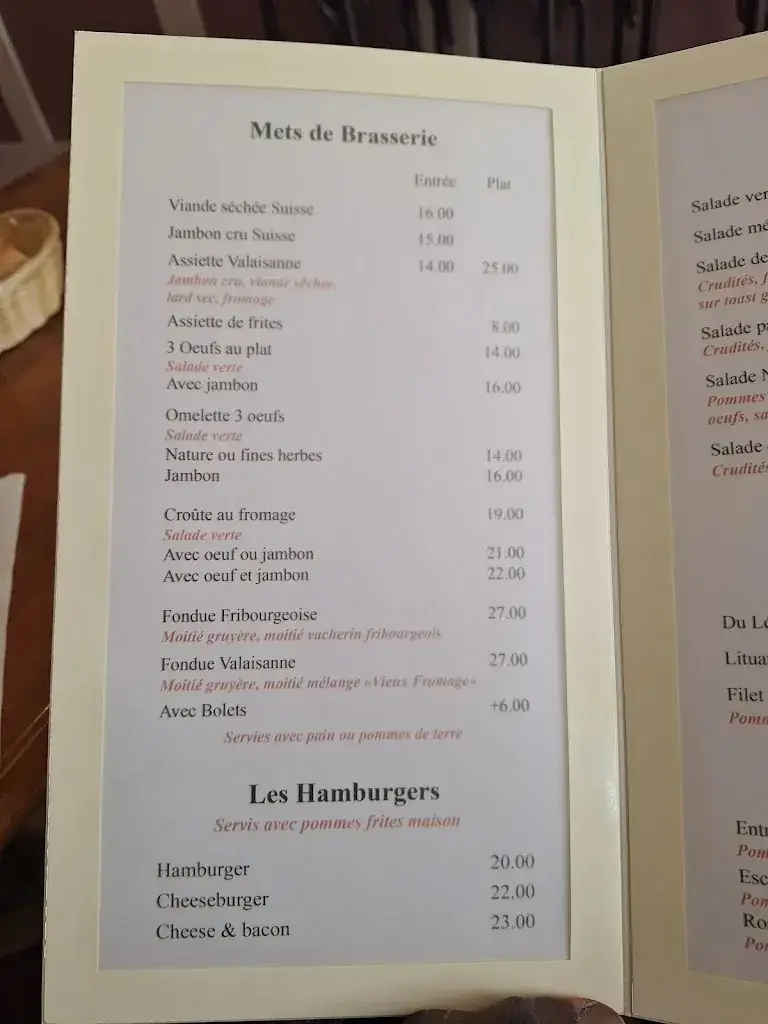 Menu_Restaurant La Croix Fédérale_Hermance_image_3