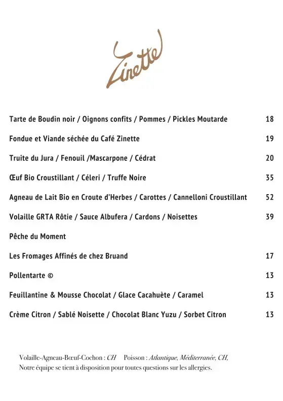 Café Zinette ristorante a Lancy