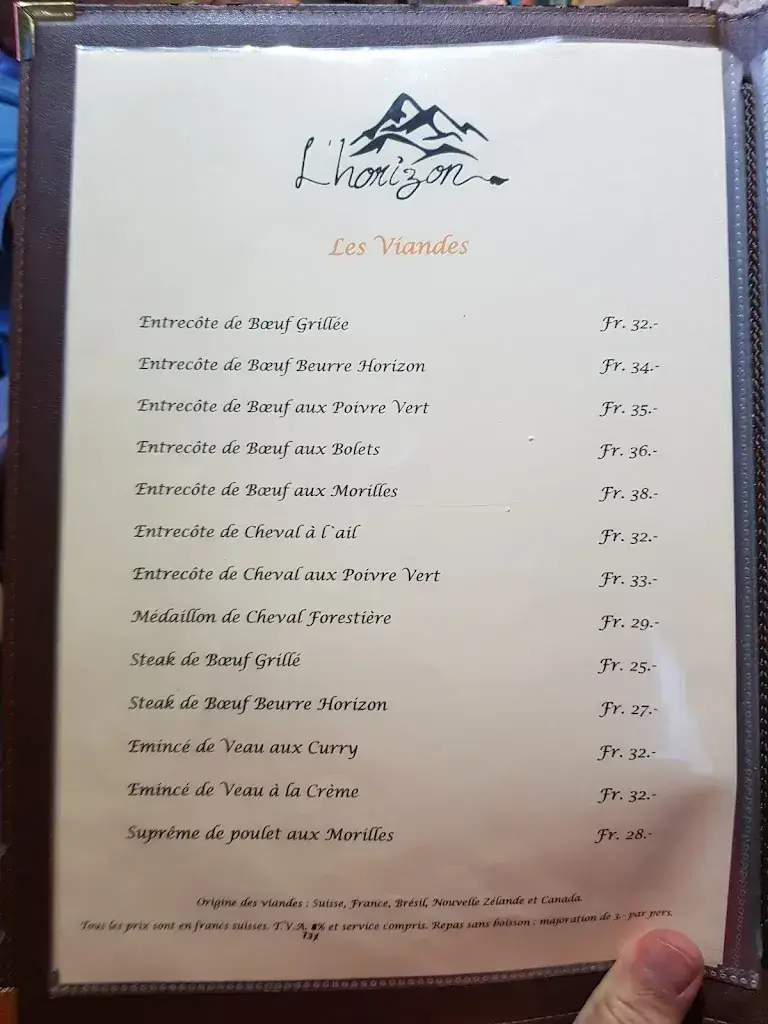 Menu_Café Restaurant L'Horizon_Satigny_image_3