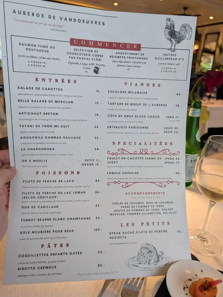 Menu_Auberge de Vandœuvres_Vandœuvres_image_2