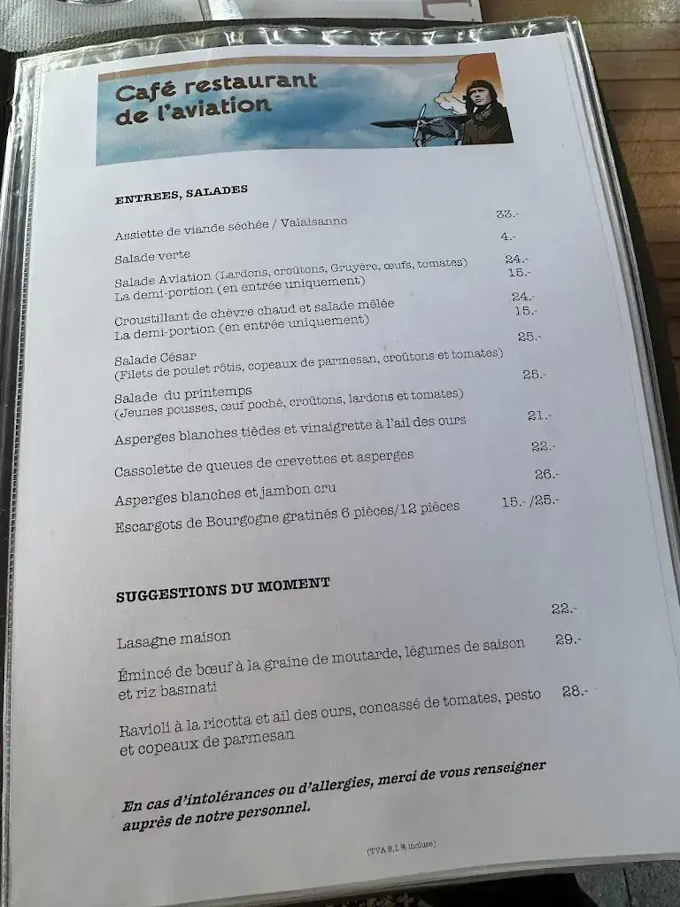 Café Restaurant de l'Aviation restaurant in Vernier