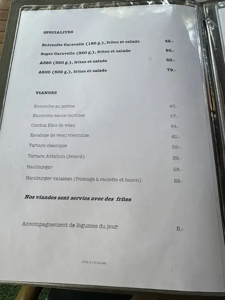 Menu_Café Restaurant de l'Aviation_Vernier_image_2
