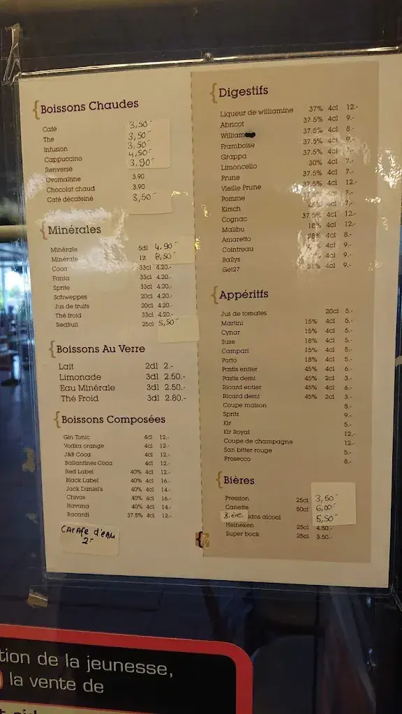 Menu_Restaurant de la Piscine du Lignon_Le Lignon_image_2