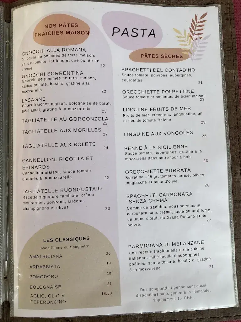 Menu_La Terrazza Restaurant - Pizzeria_Châtelaine_image_2